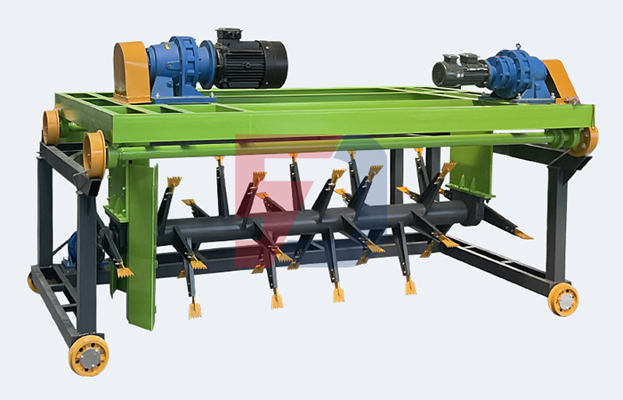 有機肥槽式翻拋機